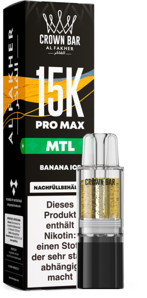 Al Fakher 15K PRO MAX Pod - Banana Ice - MTL