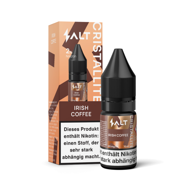 Salt Cristallite Liquid 10ml - Irish Coffee - 20mg/ml Nikotinstärke