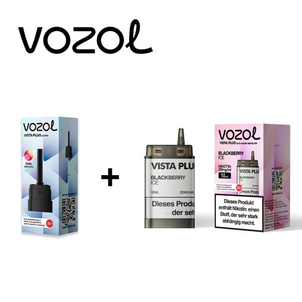Vozol Vista Plug Ez Blackberry Ice Pod Set