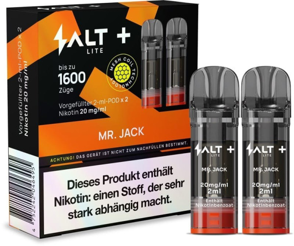 SALT Plus Lite Pods Mr. Jack 20mg/ml
