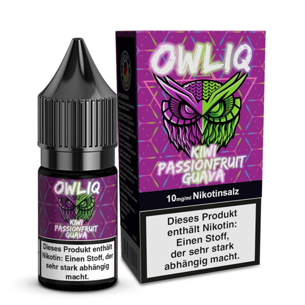 OWLIQ Nikotinsalz Liquid - Kiwi Passionfruit Guava - 10ml
