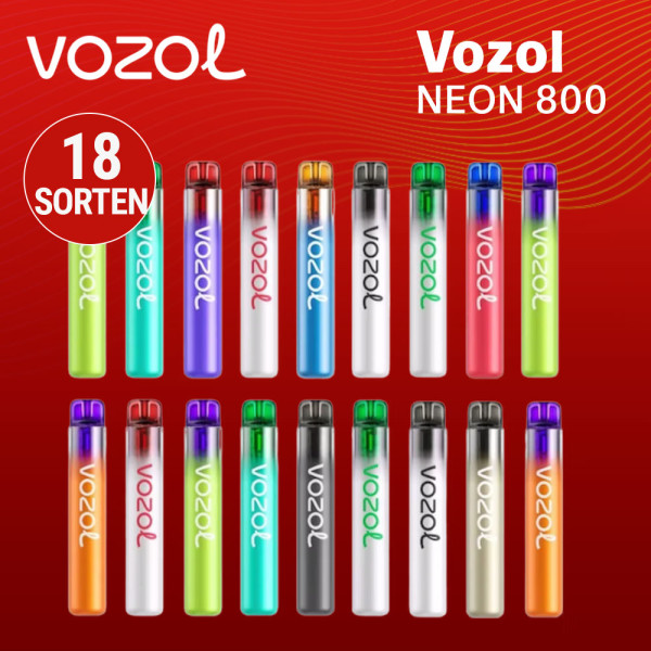Vozol Neon 800 - Alle Sorten