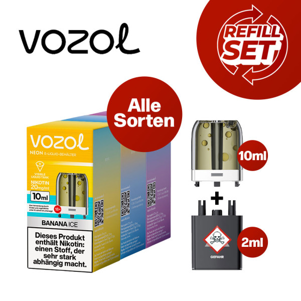 Vozol Neon Plug Max Pod Refill Set