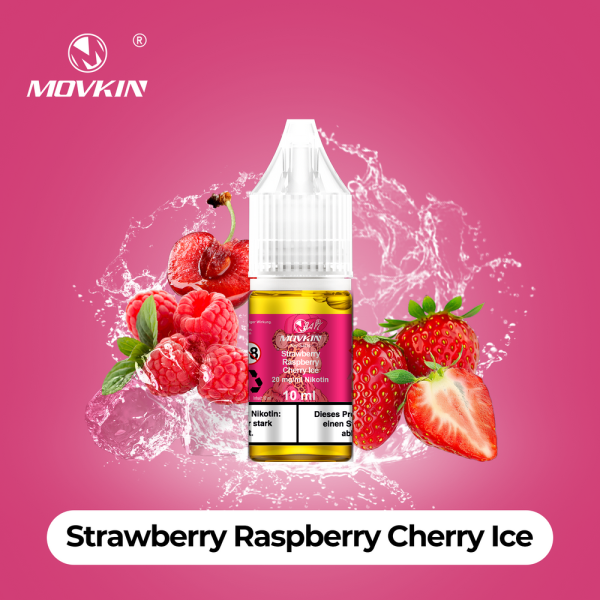 Movkin Liquid - Strawberry Raspberry Cherry Ice - 10ml
