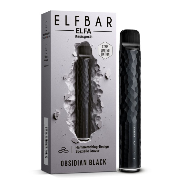 ELFBAR ELFA Pod Kit (Stein Limited Edition) 500 mAh Akku - Obsidian Black
