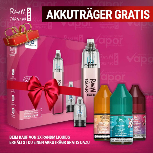 3x RandM Liquid + RandM Tornado Pro Pink Gratis
