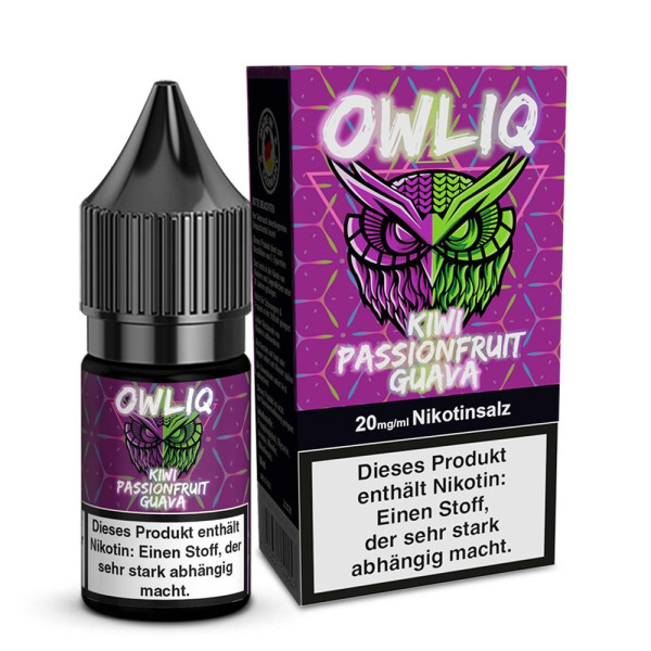 OWLIQ Nikotinsalz Liquid - Kiwi Passionfruit Guava - 10ml