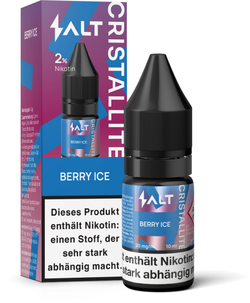 Salt Cristallite Liquid 10ml - Berry Ice - 20mg/ml Nikotinstärke