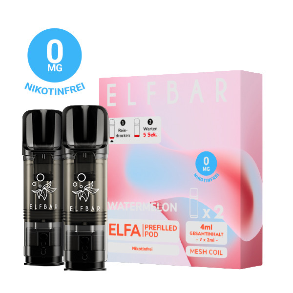 ELFBAR ELFA Watermelon 0mg Nikotin 2er Pack