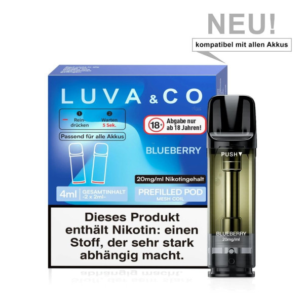 Luva & Co Pods - Blueberry 20mg Nikotin 2er Pack