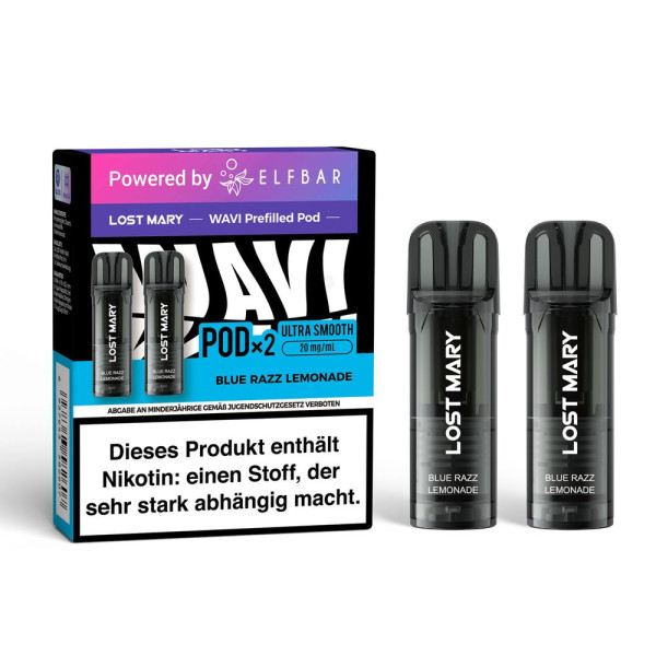 Lost Mary WAVI Blue Razz Lemonade 20mg Nikotin 2er Pack