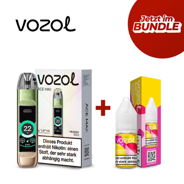 Vozol Ace Max + Vozol Liquid - Set Bundle