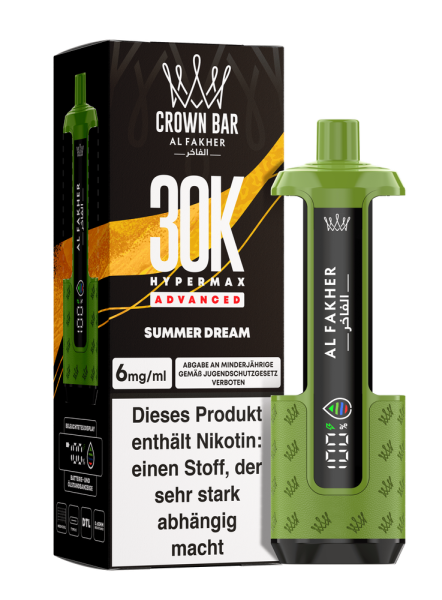 Al Fakher Hypermax Advanced 30K - Summer Dream - 6mg Nikotingehalt