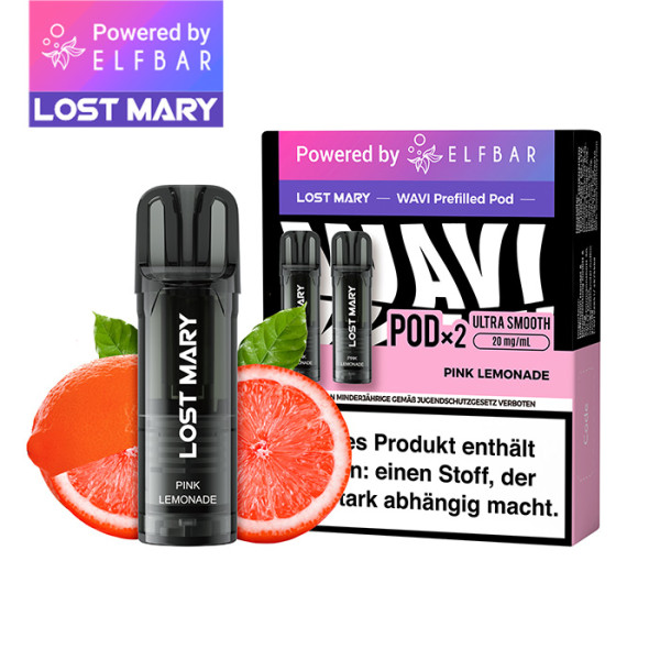 Elfbar Lost Mary WAVI Pink Lemonade 20mg Nikotin 2er Pack