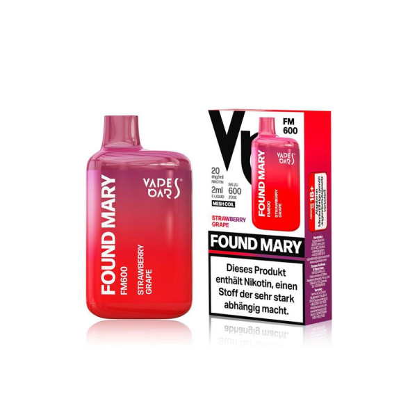 Found Mary FM600 - Strawberry Grape 20mg Nikotingehalt