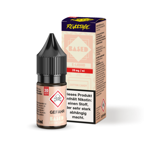 Revoltage BASED Liquid - Cotton Candy - 8 ml Nikotinsalz Liquid