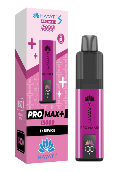 Hayati Pro Max+ 15K Akkuträger 850mAh Farbe: Pink Purple